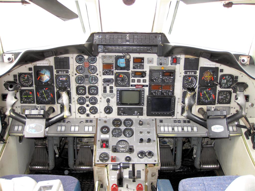 CIUDAD BOLĺVAR -> CANAIMA NATIONAAL PARK - cockpit van onze jet