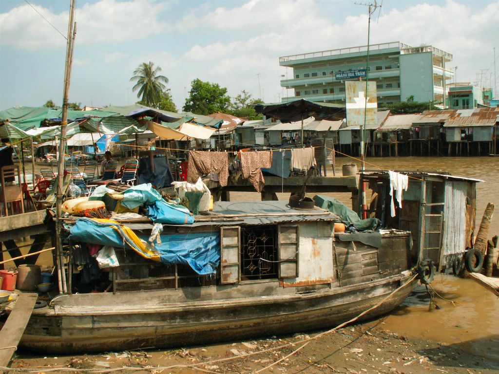 SAIGON -> CAN THO - een woonboot