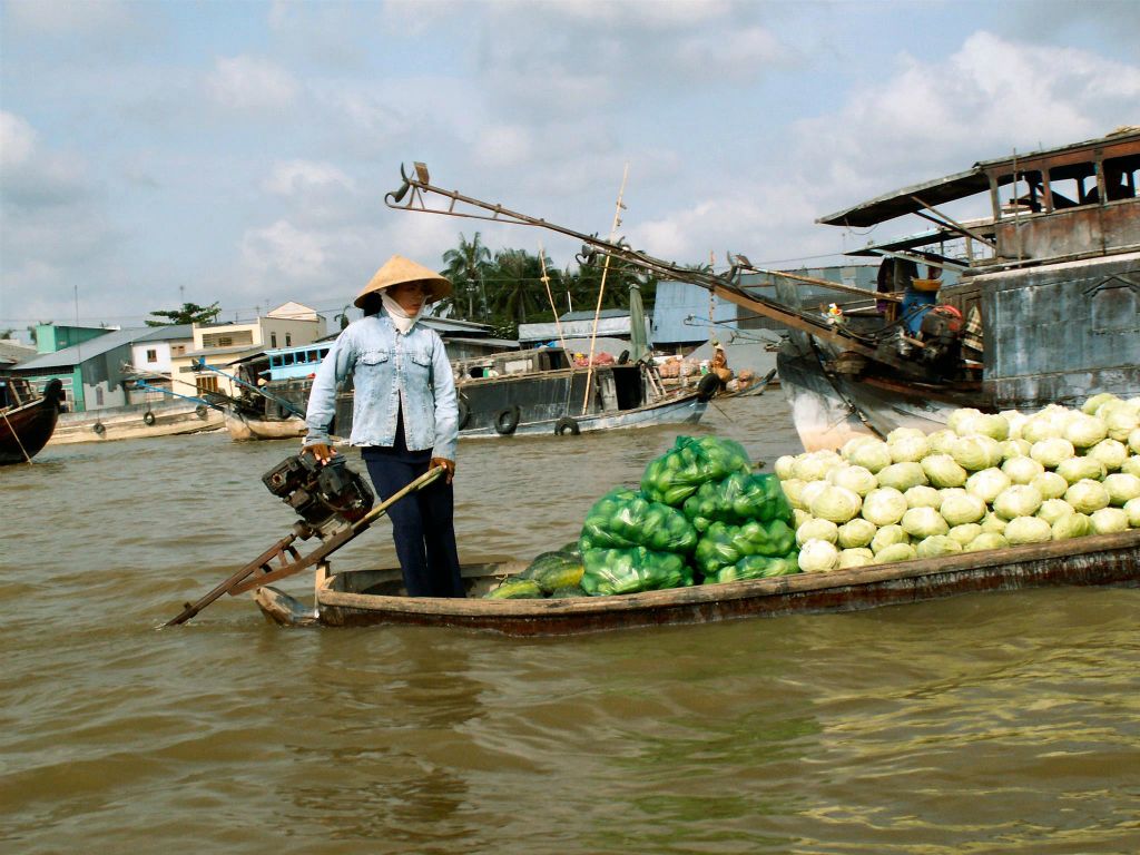 CAN THO - een boot met kool