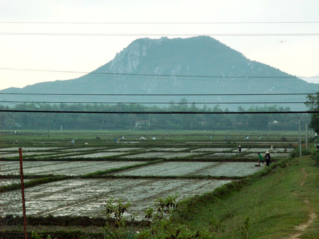 QUINHON -> HOI AN - het landschap onderweg