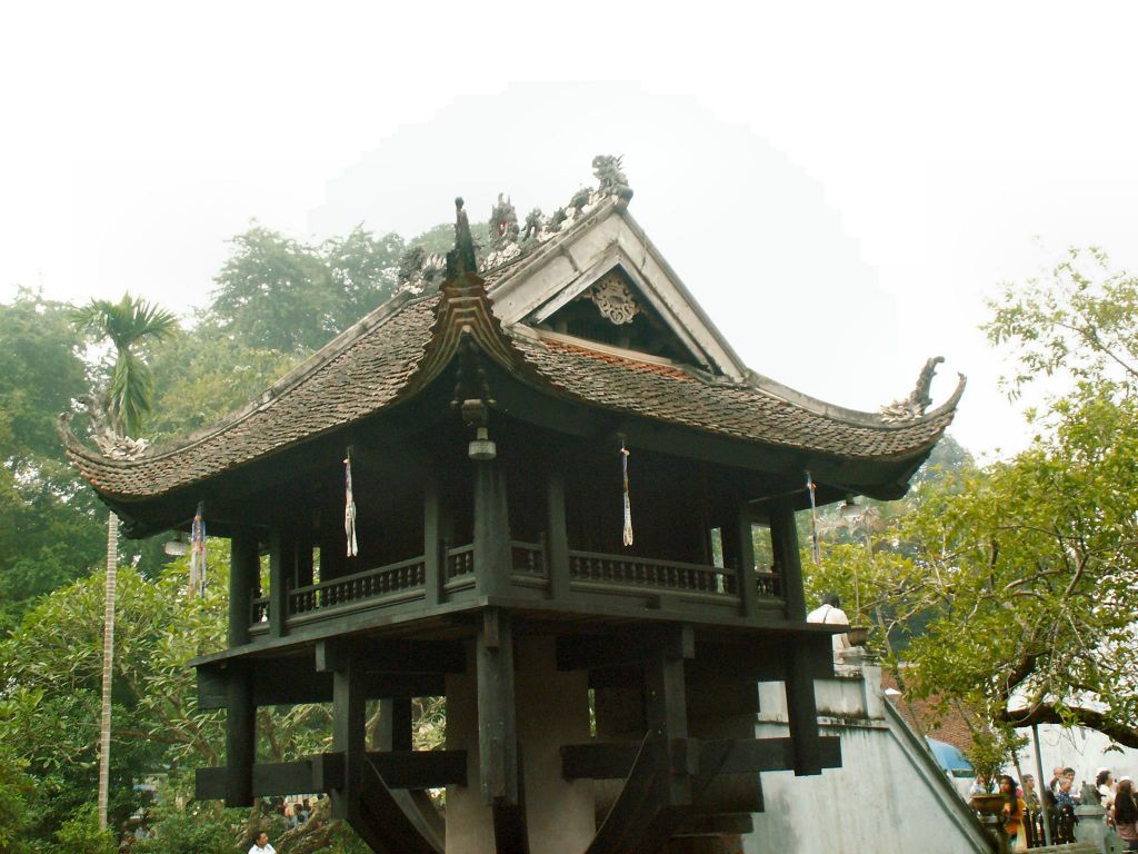 HANOI - de one pillar pagoda bij het Ho Chi Minh Mausoleum
