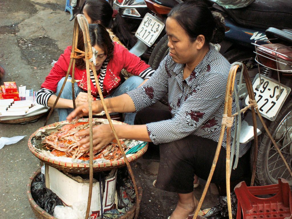 HANOI - het bereiden van krab