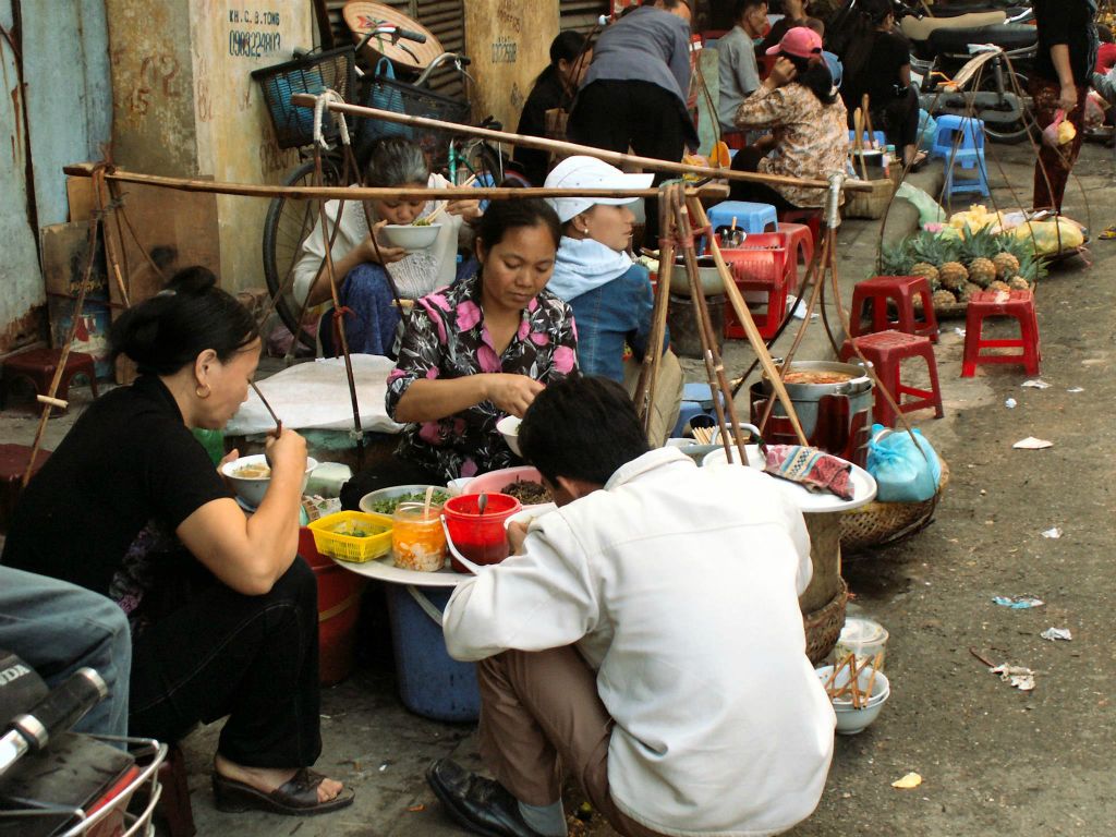 HANOI - een eetkraam