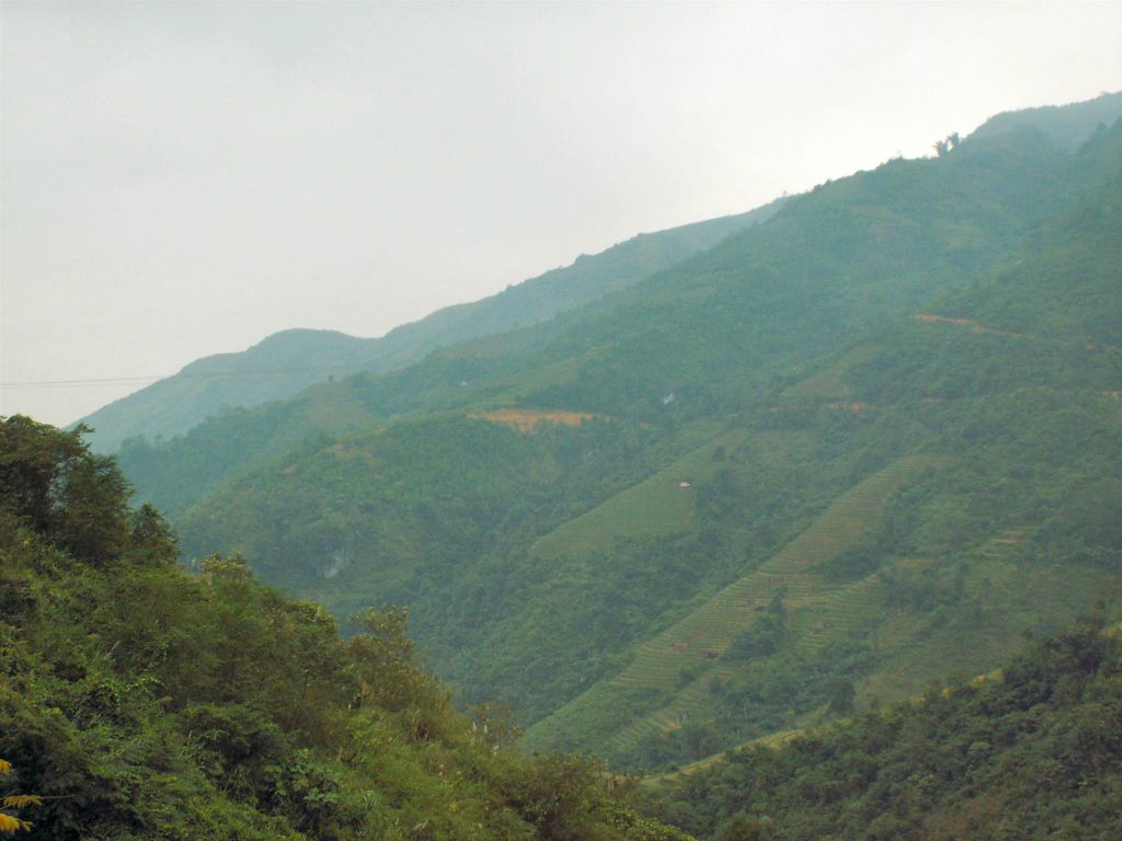 LAO CAI -> SAPA - het landschap onderweg