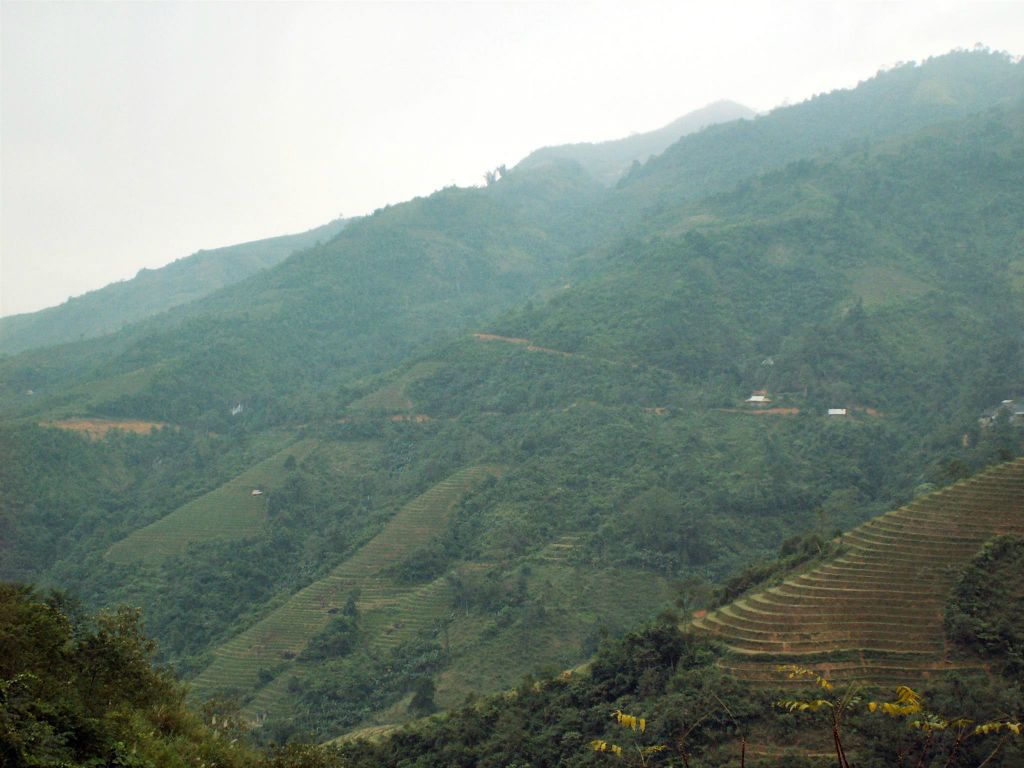 LAO CAI -> SAPA - het landschap onderweg