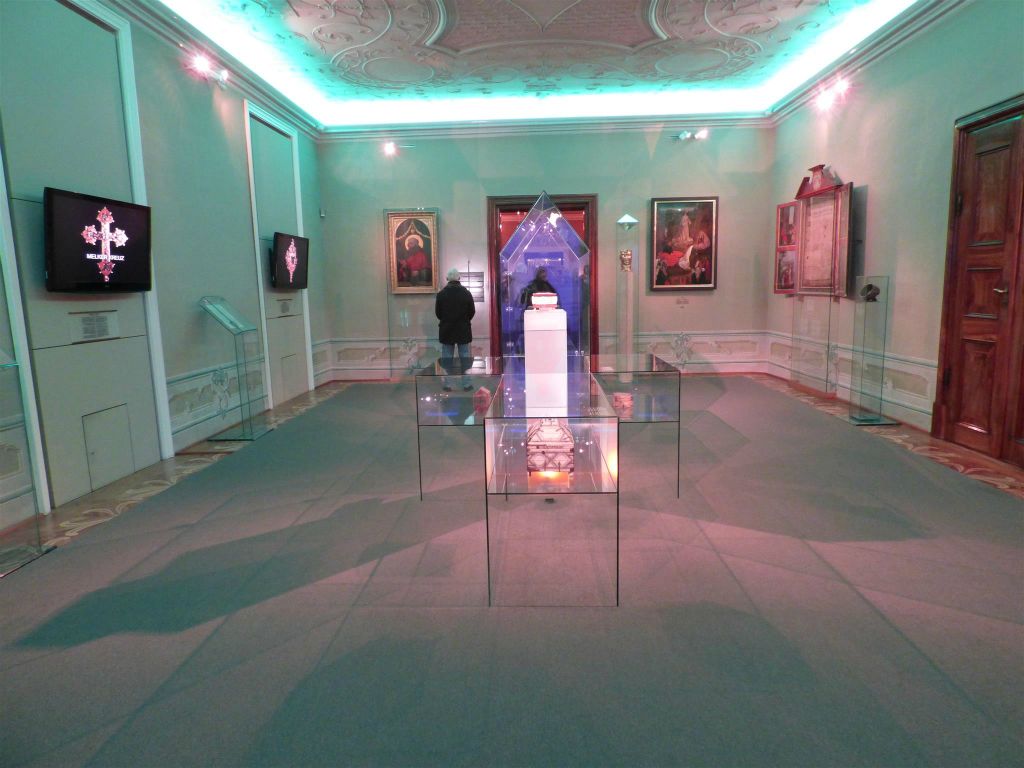 MELK - de groene kamer in het museum van de abdij van Melk (Stift Melk)