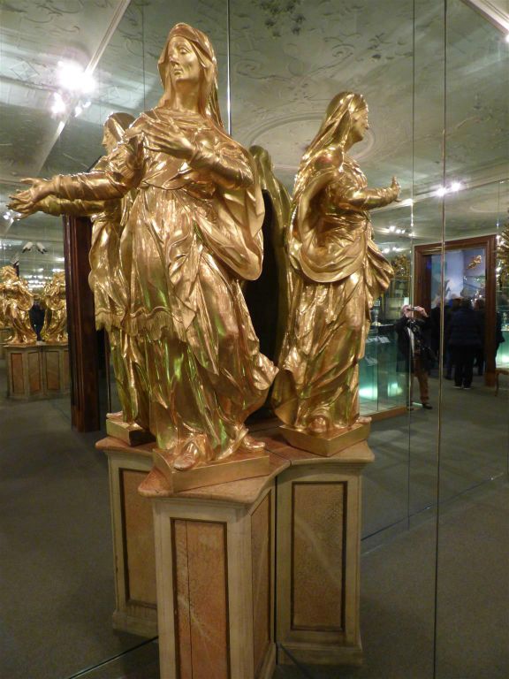 MELK - een beeld in de spiegel kamer in het museum van de abdij van Melk (Stift Melk)
