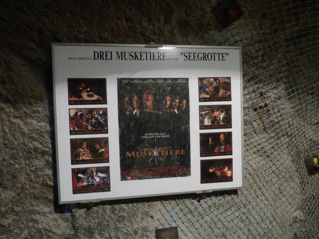 HINTERBRÜHL - in de Seegrotte zijn er voor de film de 3 musketiers opnames gemaakt
