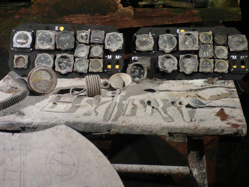 HINTERBRÜHL - de plek in de Seegrotte waar er onderdelen voor de Hij 162 straaljager gemaakt werden tijdens de tweede wereldoorlog