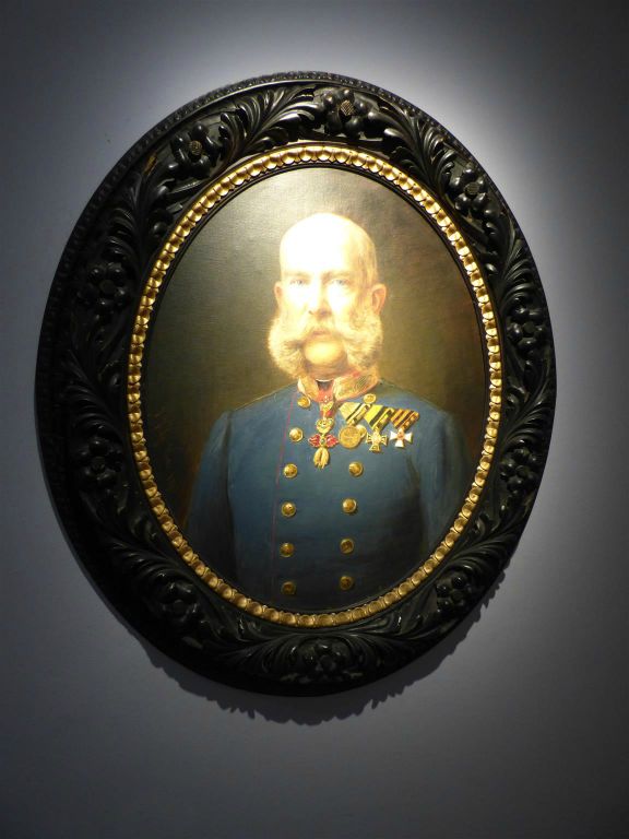 ALLAND - een schilderij van keizer Franz Josef in het museum van het jachtslot Mayerling