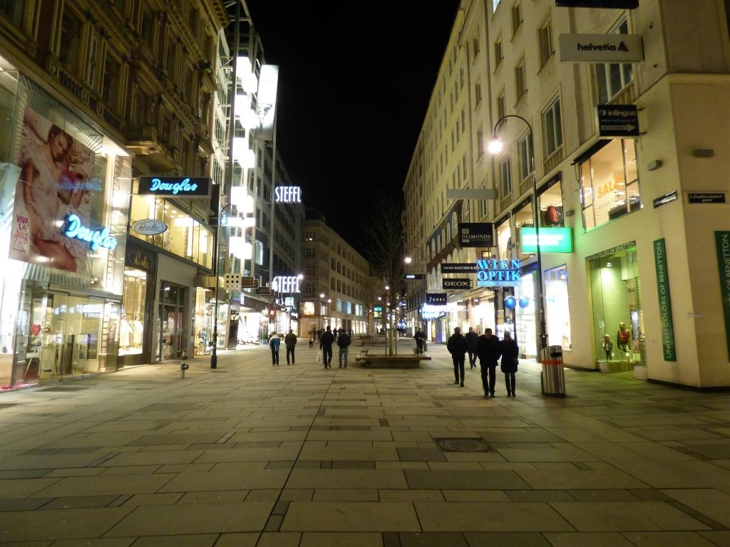 WENEN - de winkelstraat Kärntner Straße