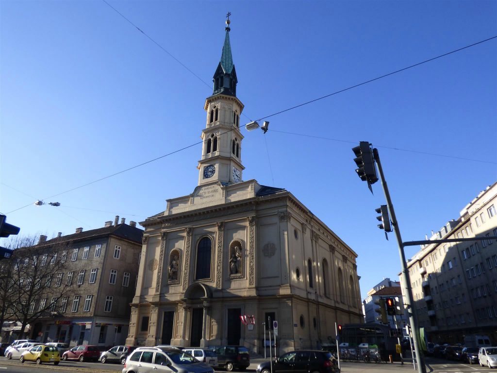 WENEN - de Johann-Nepomuk-Kirche, een kerk uit 1846