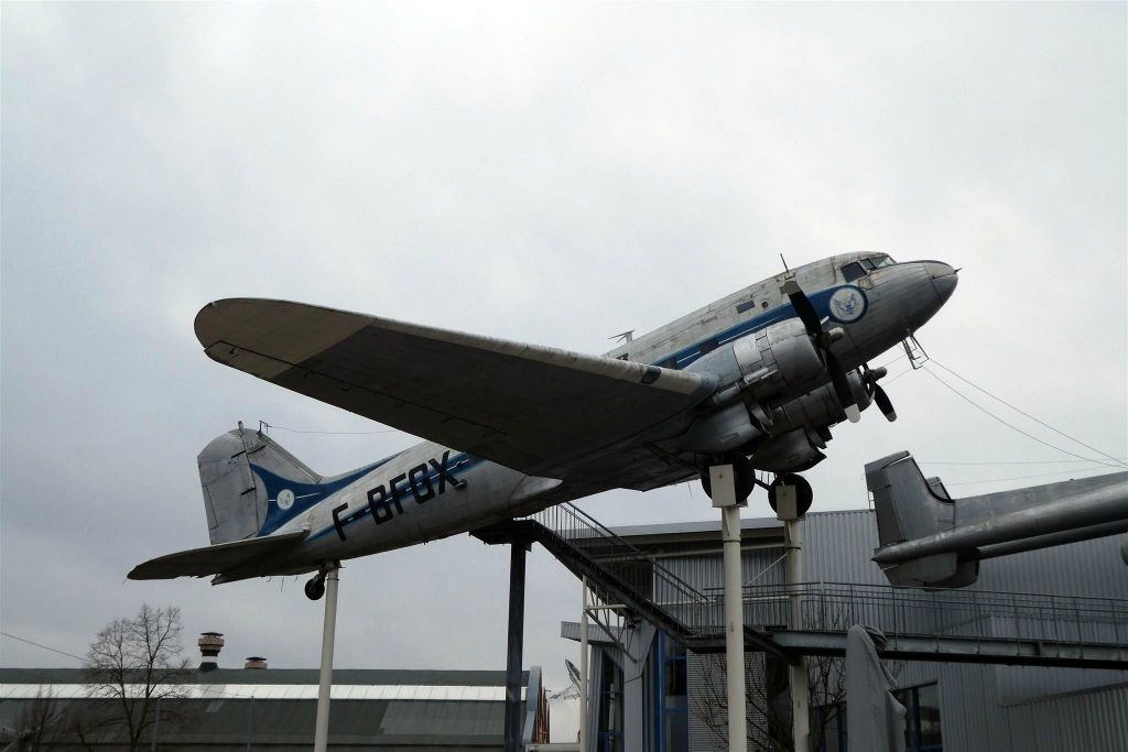 SPEYER - een Douglas C-53D Skytrooper militair transportvliegtuig bij het Technik museum Speyer