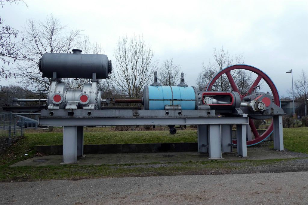 SPEYER - een stoommachine bij het Technik museum Speyer