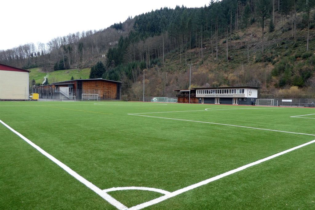 OBERWOLFACH - het sportveld van de Oberwolfach sportvereniging