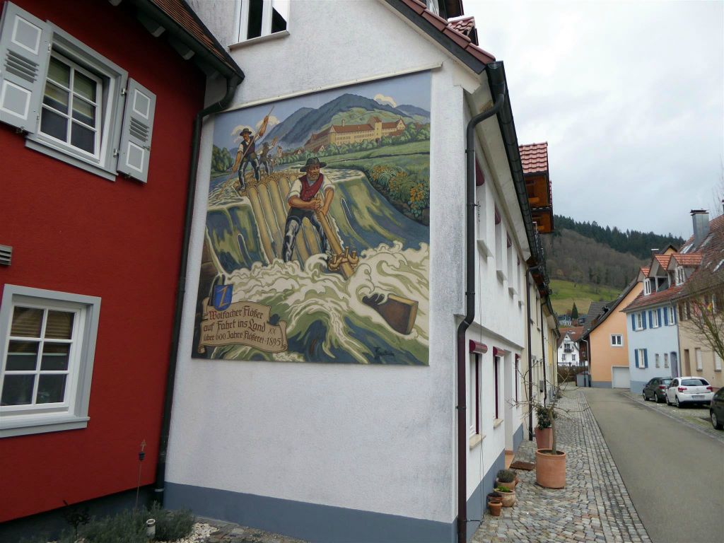 WOLFACH - een fraaie muurschildering