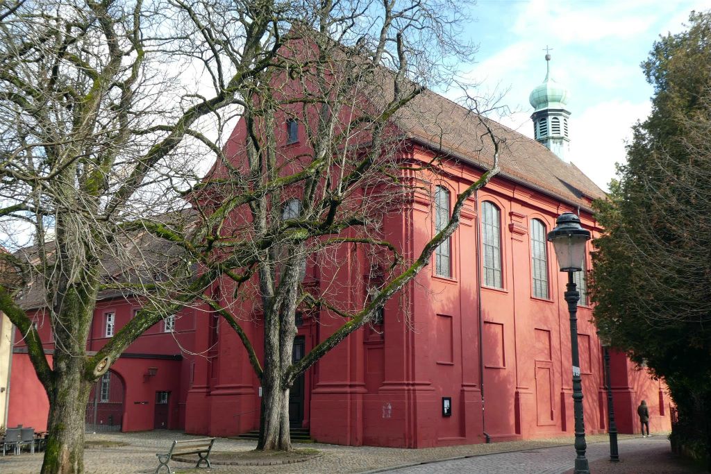 FREIBURG - de Adelhauser kerk van de Annunciatie en St. Katharina