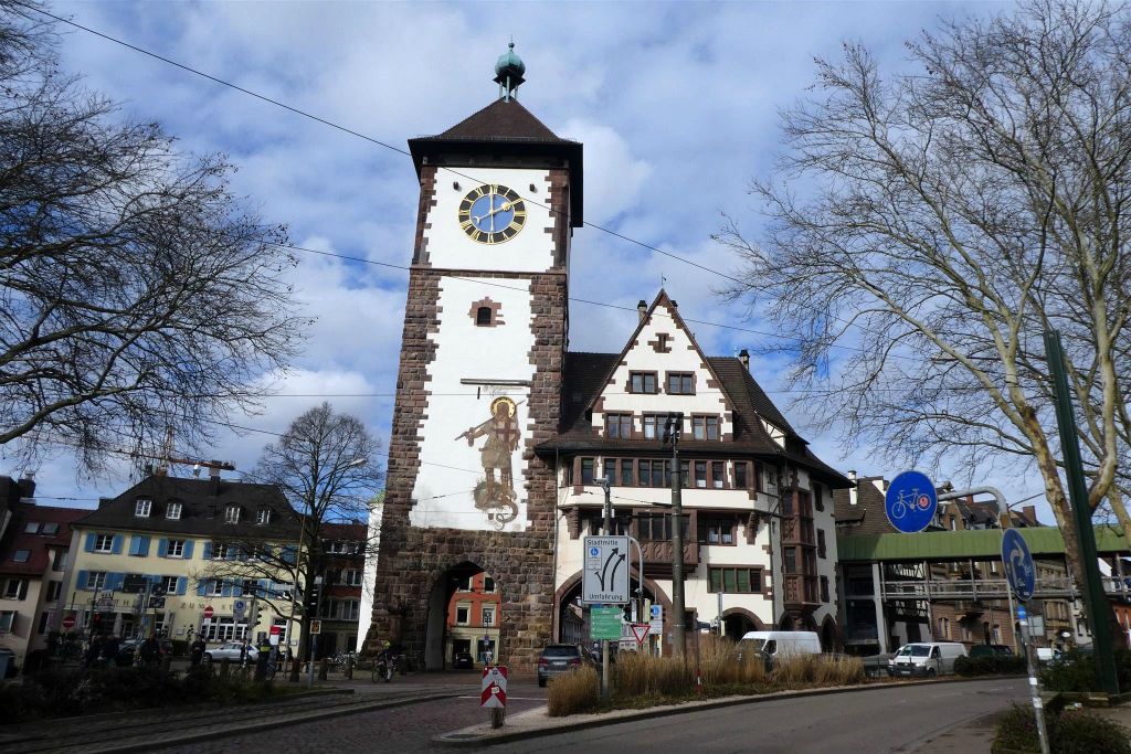FREIBURG - de stadspoort Schwabentor
